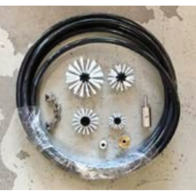Cepillos de primera calidad para limpieza y  recubrimiento de tuberías de 32 mm a 75 mm, cable de 6 mm a 5  m 